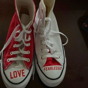 Converse all star love fearlessly women’s size 8